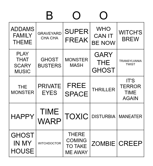 THIS IS HALLOWEEN Bingo Card