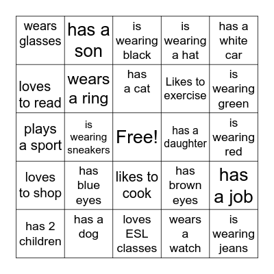 Find Someone Who for 10/31 Bingo Card