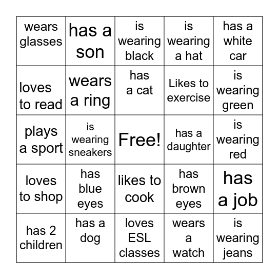 Find Someone Who for 10/31 Bingo Card