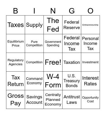 MIDTERM BINGO Card