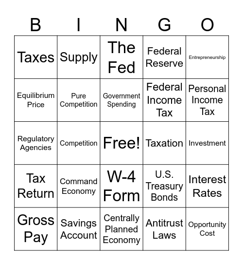 MIDTERM BINGO Card