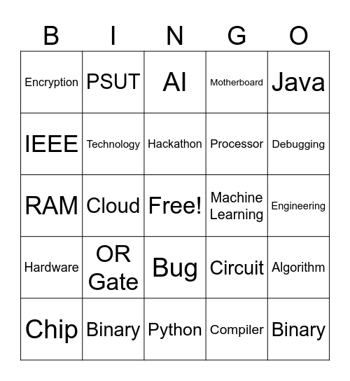 IEEE BINGO Card