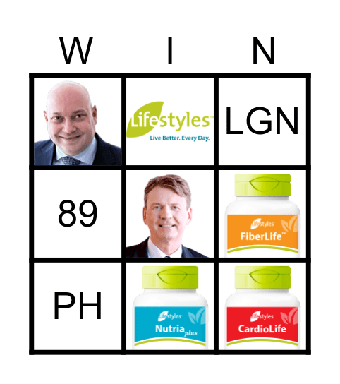 LIFESTYLES Bingo Card