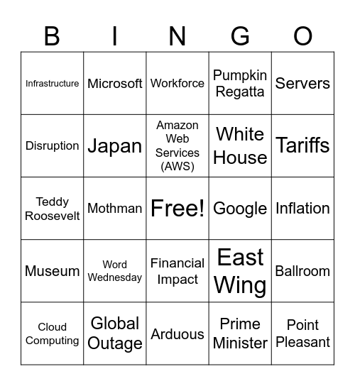 CNN 10 10/22/25 Bingo Card