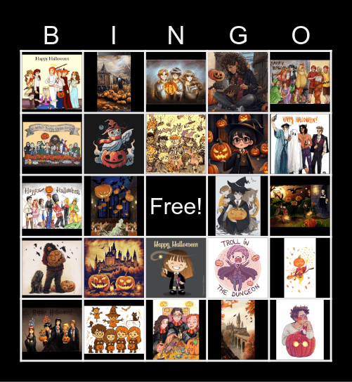 HP Halloween Bingo Card