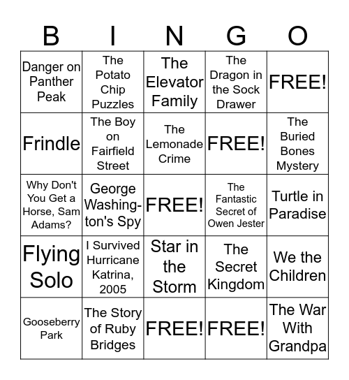 Star Studded BINGO! Bingo Card