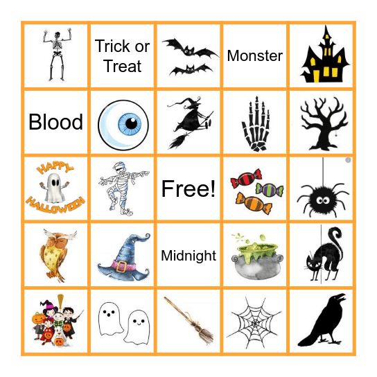 Haunted BINGO Card