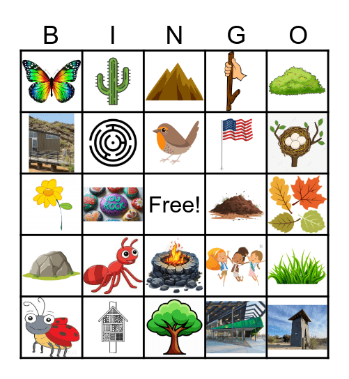 Camp Adventure Bingo Card