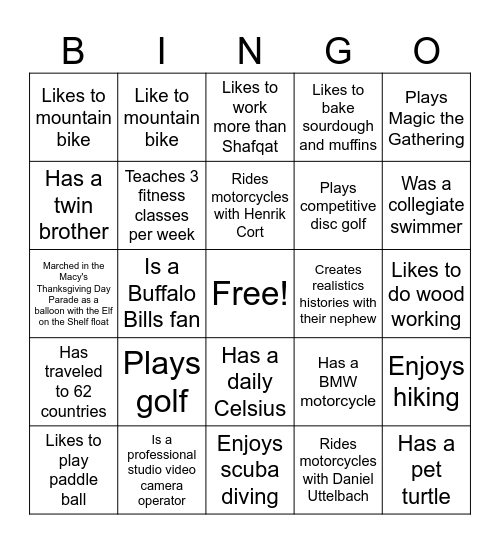 Bingo Card