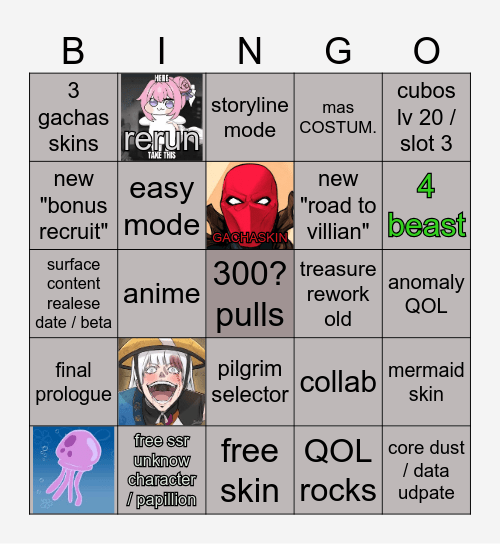 nikke 3rd anni Bingo Card