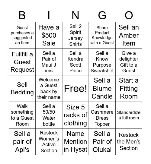 Solara Pass Bingo Card