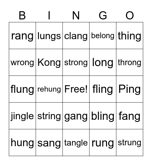 Welded Sounds Bingo Card