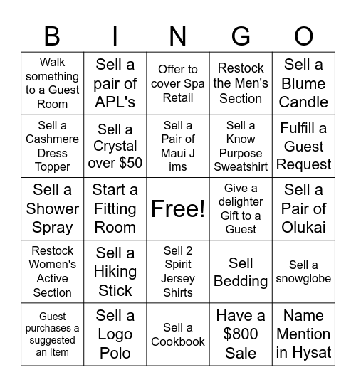 Solara Pass Bingo Card