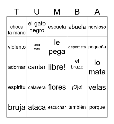 Loteria Bingo Card