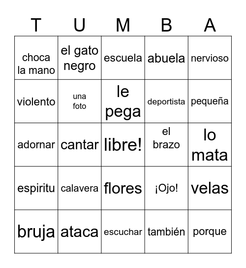 Loteria Bingo Card