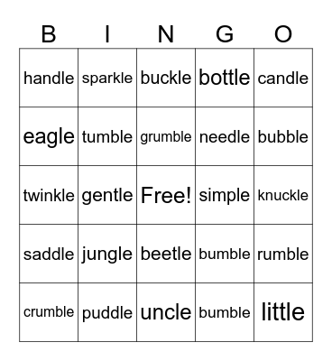 Red Group Bingo Card