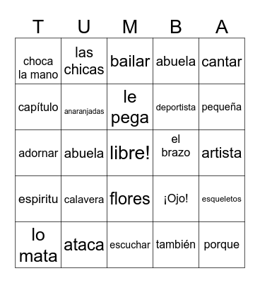 Loteria Bingo Card