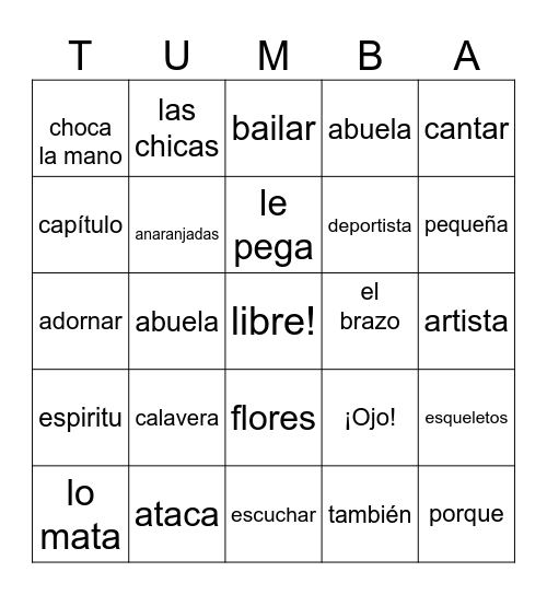 Loteria Bingo Card