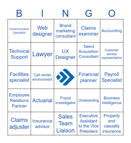 Insurance Bingo Card