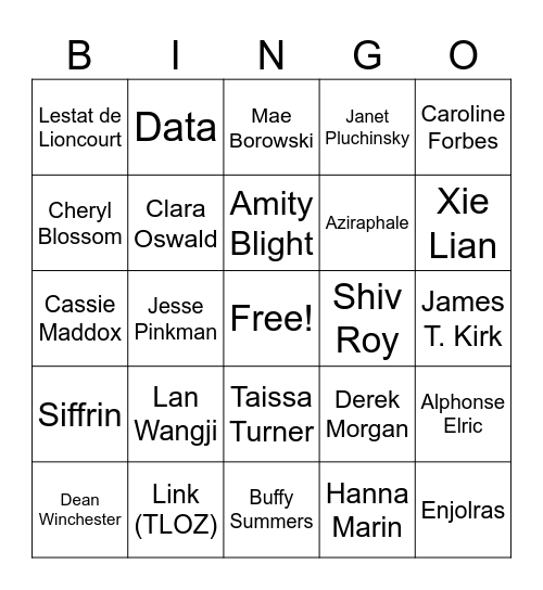 little guys rotating at perilous speed Bingo Card