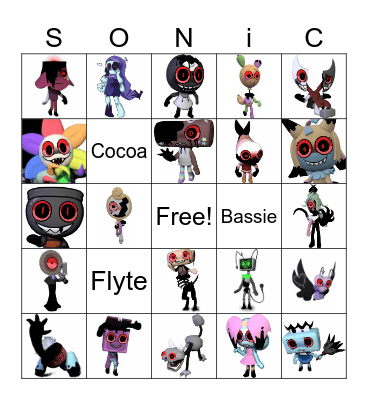 Sonic world bingo Card