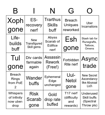 3.27 Bingo Card