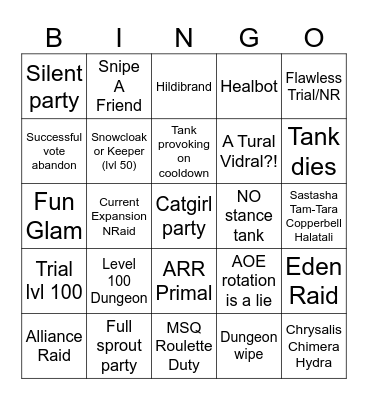 Untitled Mentor Bingo Card