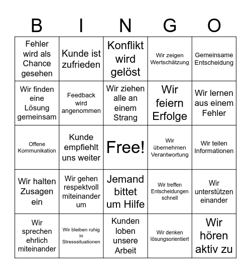 Kulturworkshop Bingo Card