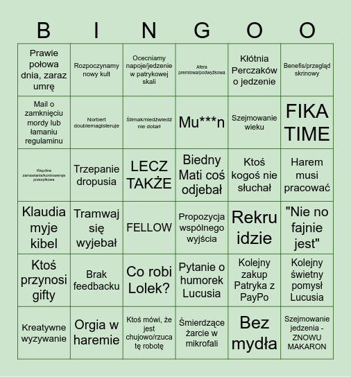 Bingo Card