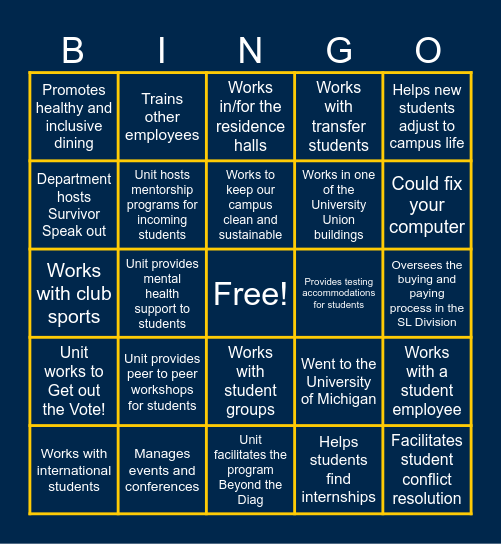 Someone who(se)... Bingo Card