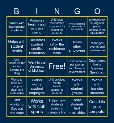 Someone who(se)... Bingo Card