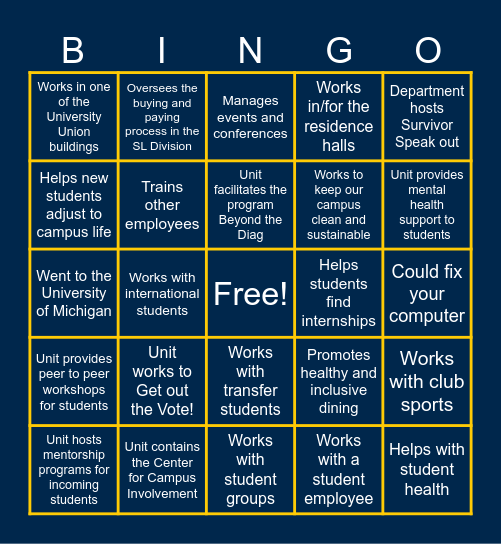 Someone who(se)... Bingo Card