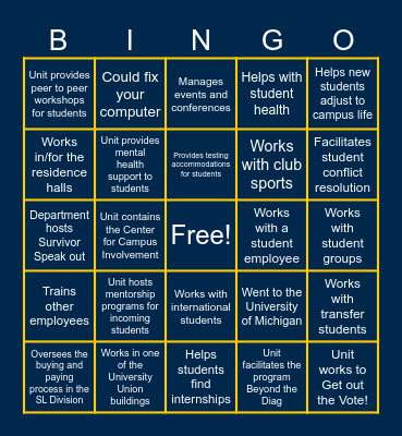 Someone who(se)... Bingo Card