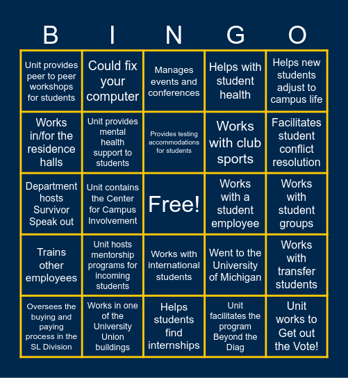 Someone who(se)... Bingo Card