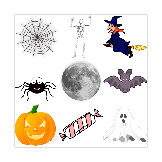 Halloween Bingo Card