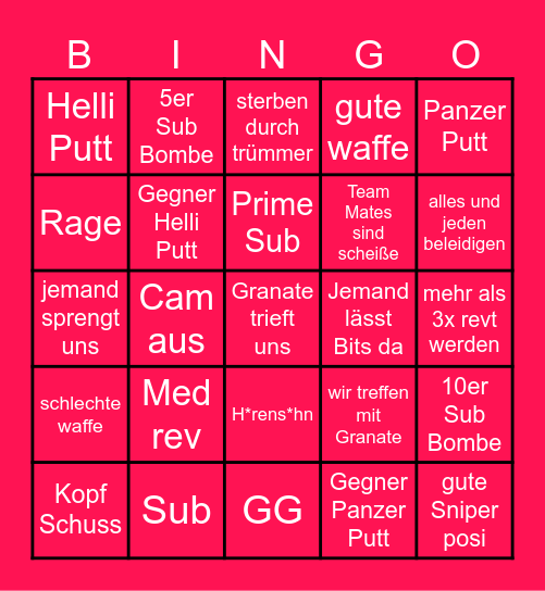 BF6 Bingo Card