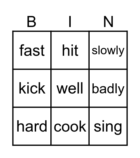 BINGO Card