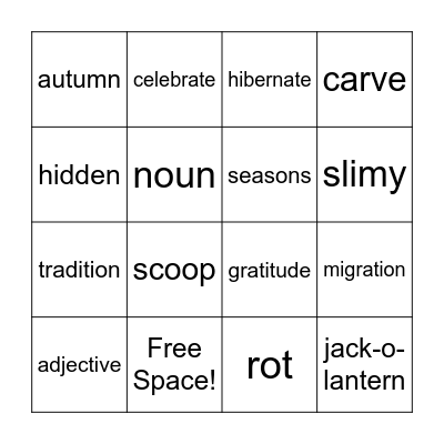 Bingo! Bingo Card
