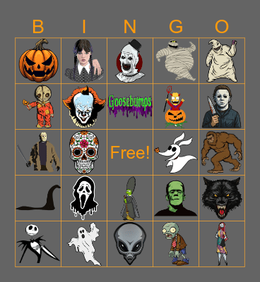 Halloween Bingo Card
