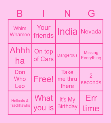 FAITH'S 13TH BIRTHDAY Bingo Card