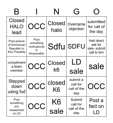 Movie Day BINGO Card