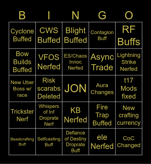 3.27 Bingo Card