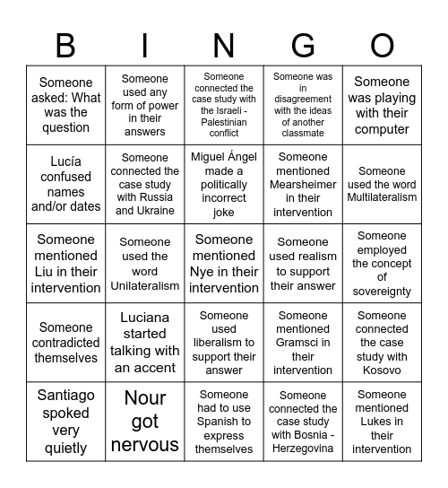 Taiwan Tik Tok Bingo Card