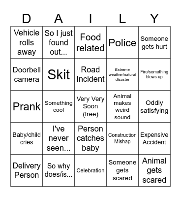 Daily Dose of Internet Bingo Card