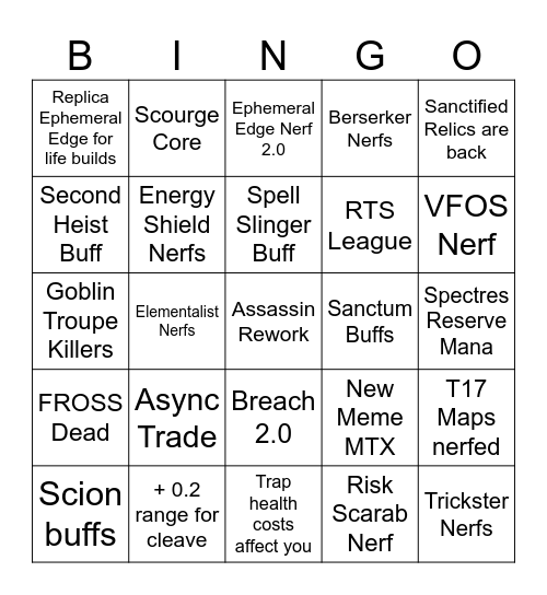 3.27 Bingo Card