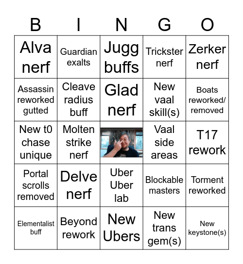 3.27 ruthless livestream+ patch note bingo Card