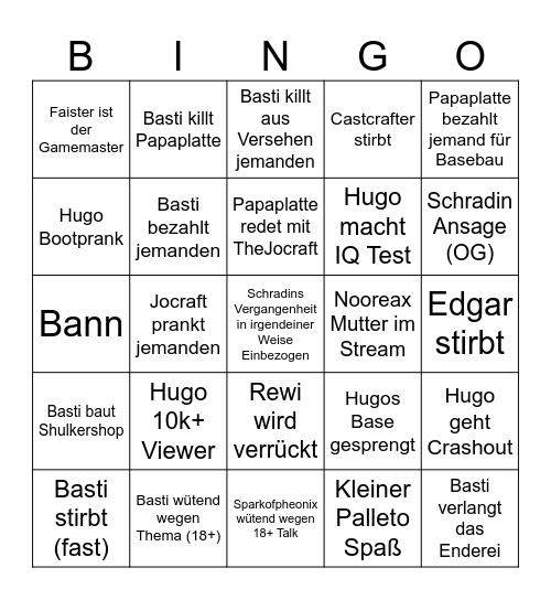 Craft Attack 13 Bingo Card
