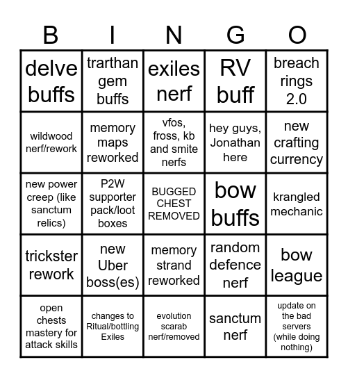 MFACADEMY 3.27 Bingo Card
