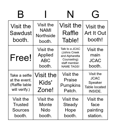 Blackout Bingo! Bingo Card