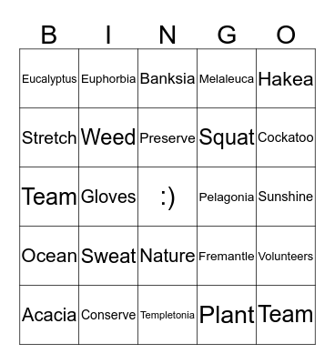 CVA's Bingo Bonanza!!! Bingo Card